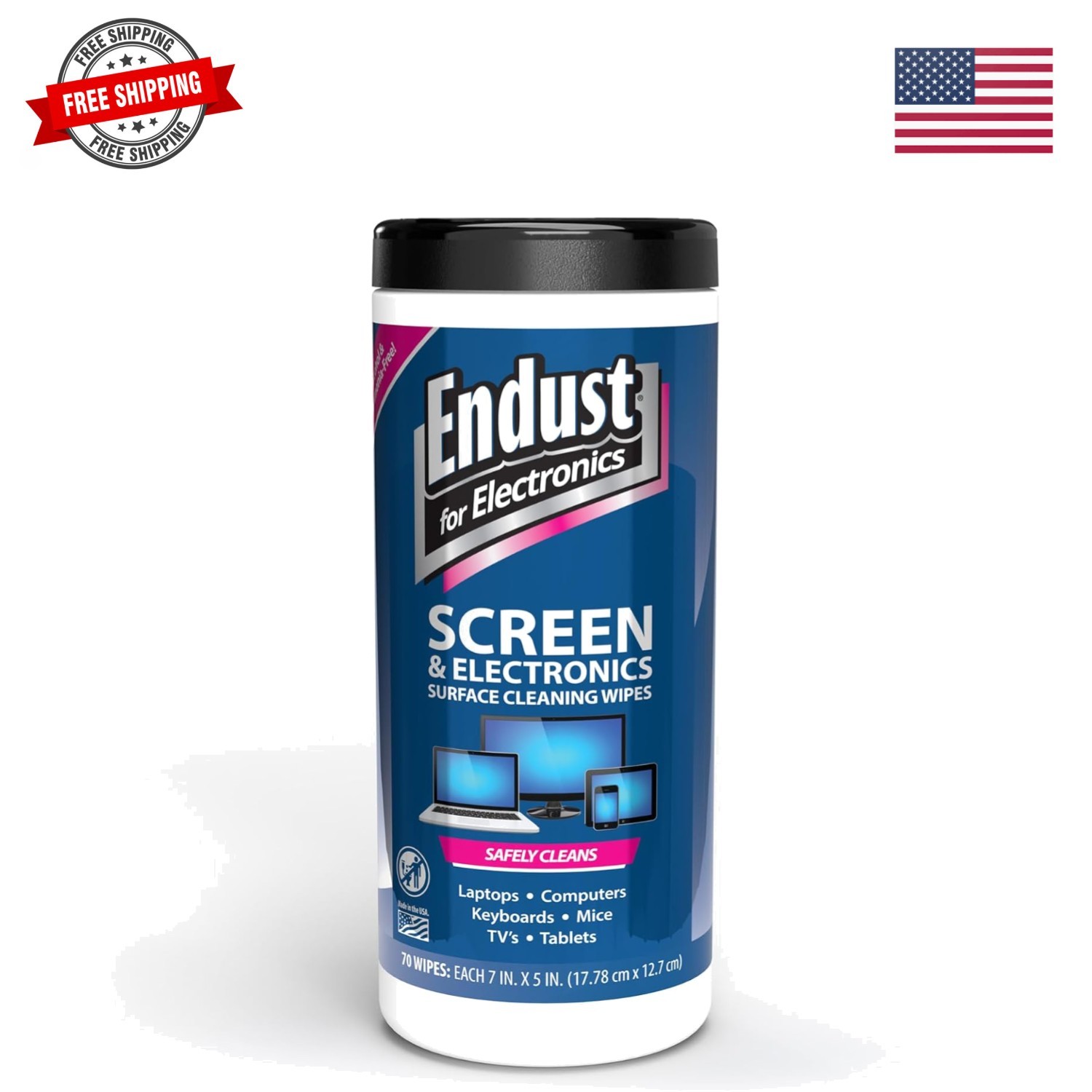 for Electronics; Screen & Surface Cleaning Wipes, Great LCD and Plasma Wipes,...