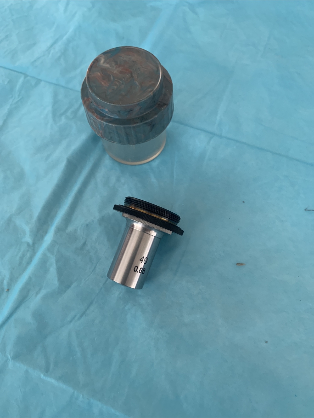 Vintage Lens Objective Microscope Lomo( Zeiss) 40 0,65 Used