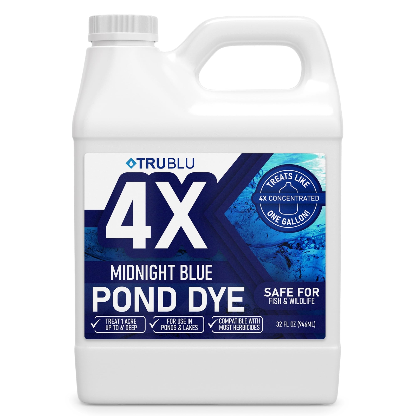 TruBlu Pond Dye - Blue Pond Dye - Party Pool Dye - Concentrated Formula, Blue...