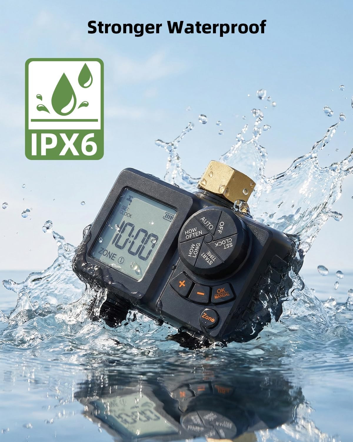Sprinkler Timer 2 Zone,Water Timer for Garden Hose with Lithium Battery Hose Tim