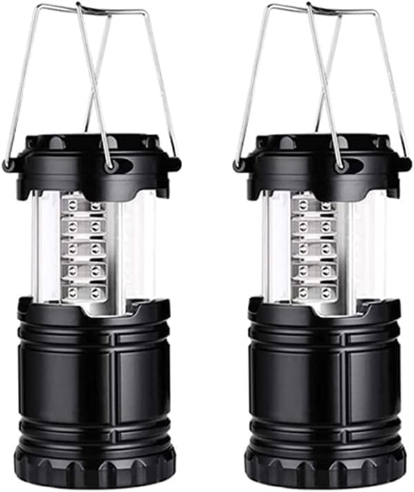 2pcs LED Camping Lantern Collapsible Portable LED Lanterns, Battery Powered E...