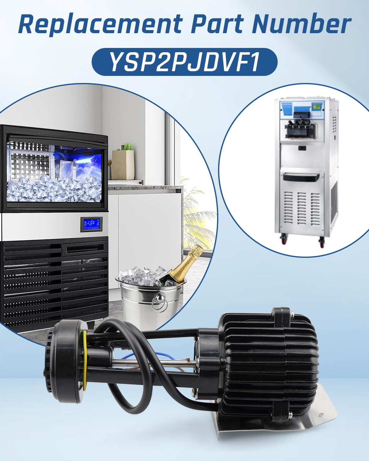 New Upgraded YSP2PJDVF1 Ice Maker Water Pump Ice Machine Water Pump