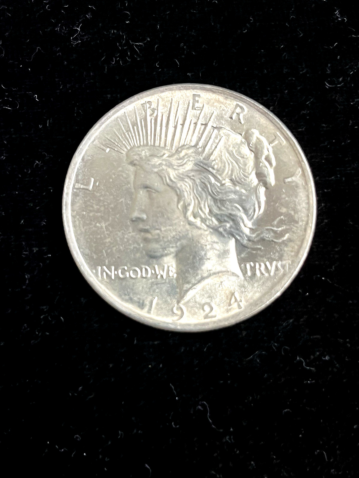 1924-P * SOLID+ GEM BU MS PEACE SILVER DOLLAR