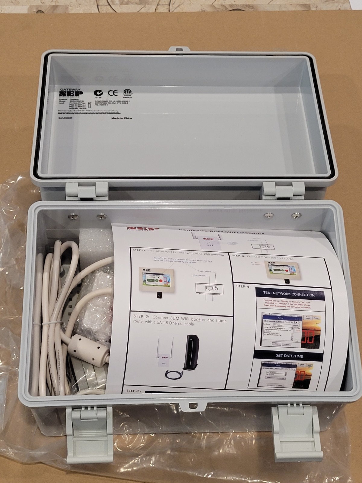 NORTHERN ELECTRIC GATEWAY BDG-256(P3) w/ WEATHERPROOF NEMA ENCLOSURE