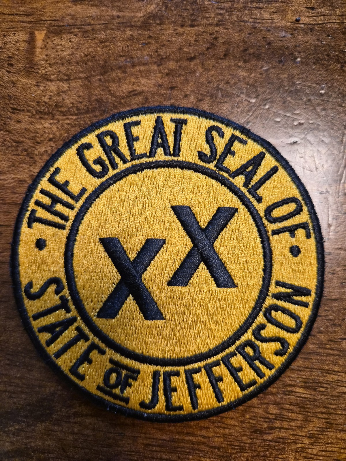 State Of Jefferson Seal Woven Morale Patch
