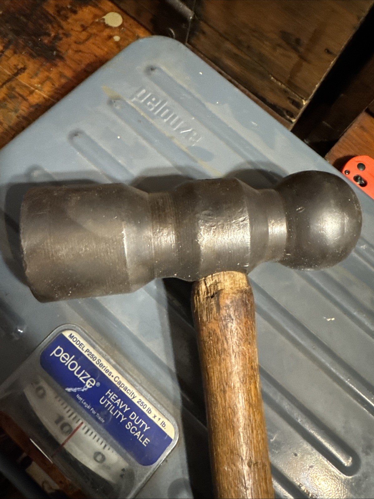Vintage Huge 7 lb Ball Peen Hammer