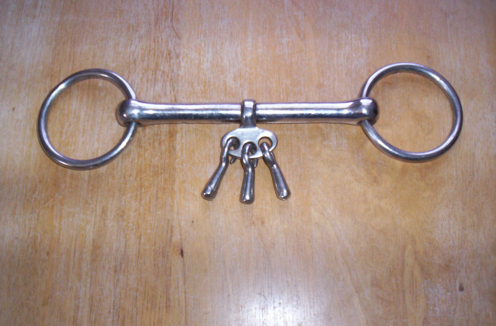 Used Stainless  Barmouth Breaking  Bit with Keys  5" Mouth  2 1/2" Side Rings