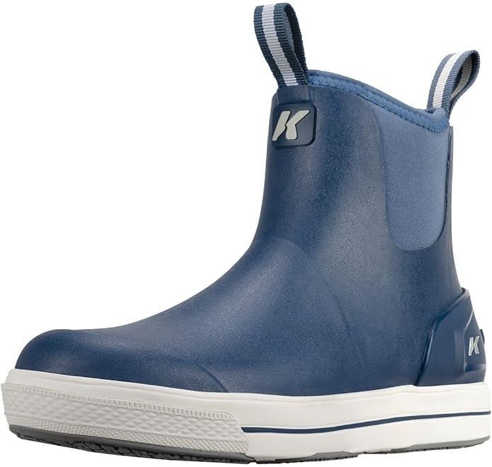 Korkers Neo Flex Ankle Boot w/Fixed Kling-On Deck Soles,Blue, Size 08
