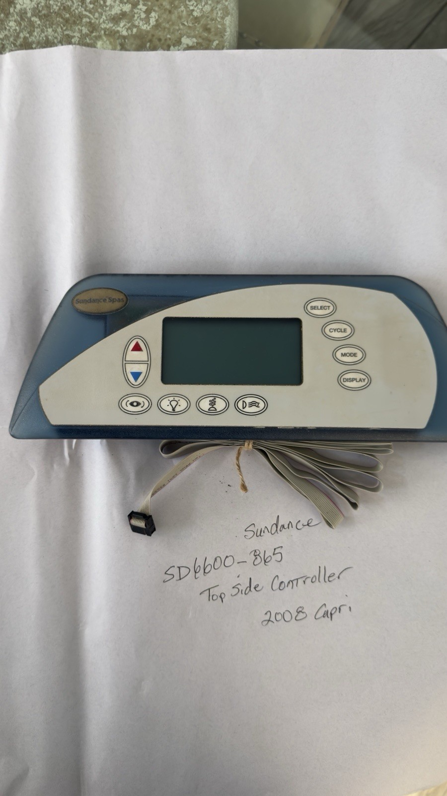 Sundance Spa's SD6600-865 Top Side Controller For 850 Series 1 Pump System