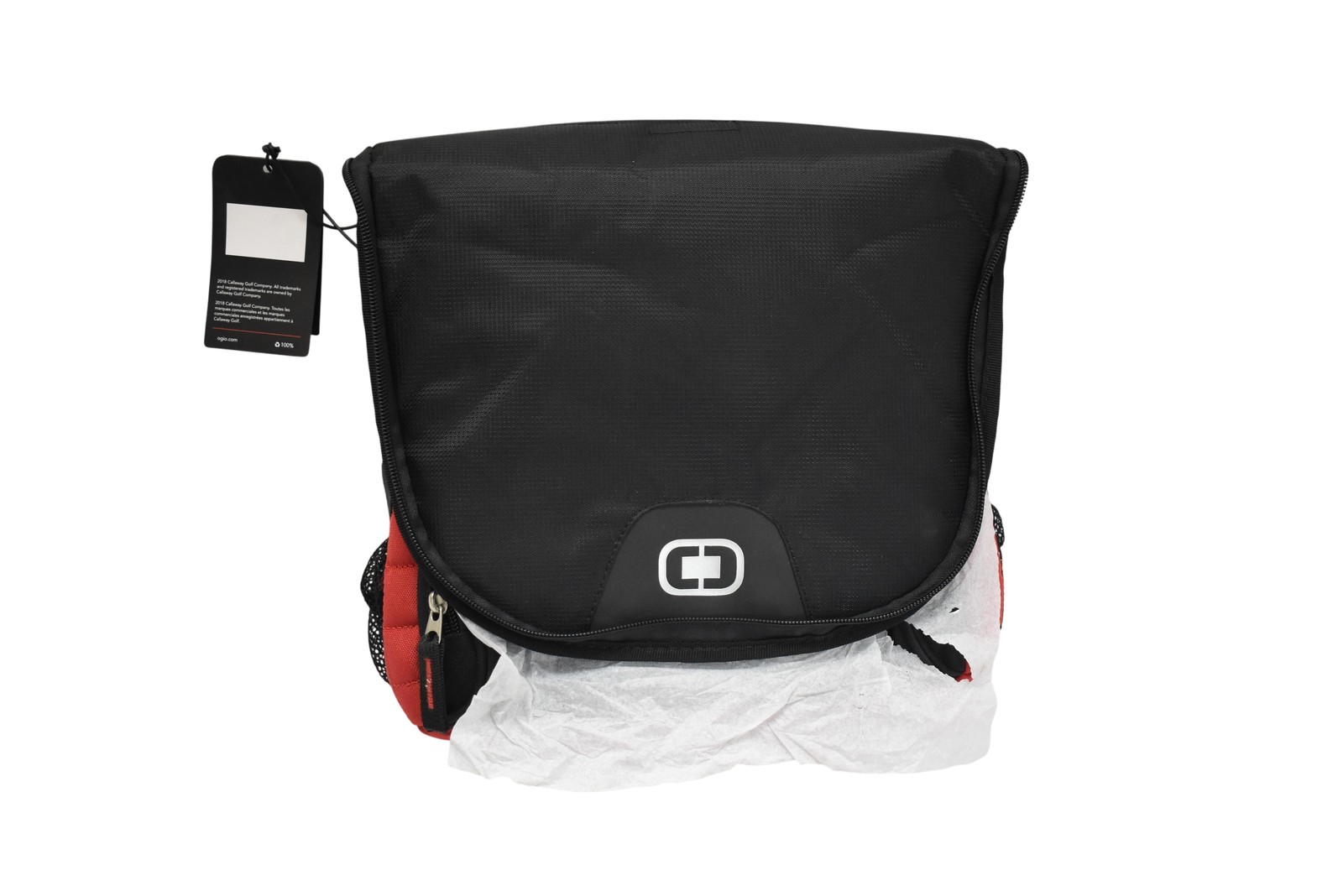 OGIO Folding Bleacher Seat Black Red Padded Stadium Chair Cushion Portable New