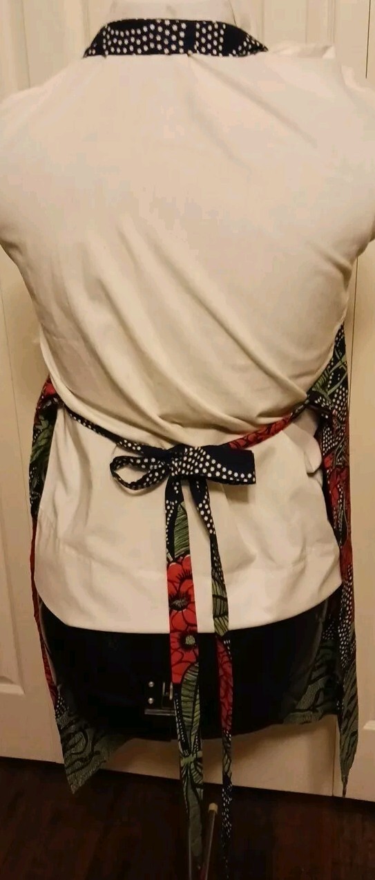 African Wax Print Fabric Apron