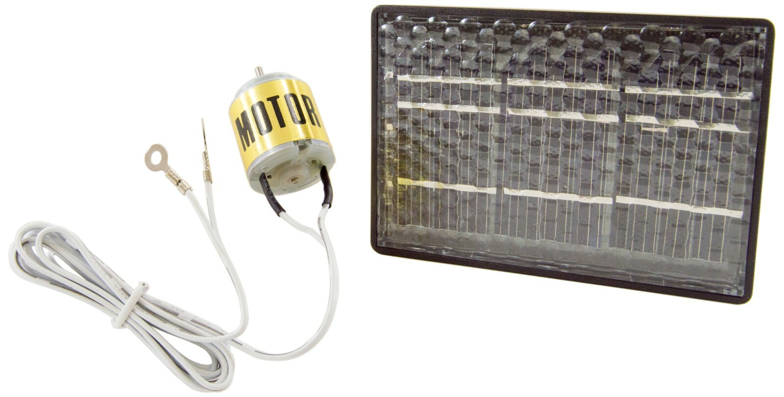 Solar Motor Kit - 1V/400mA Solar Cell Module and DC Solar Motor with Motor Clip