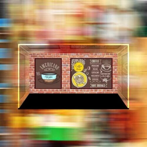Acrylic Display Case Lego Ideas The Friends Central Perk 21319 w/o Lights w/ BG