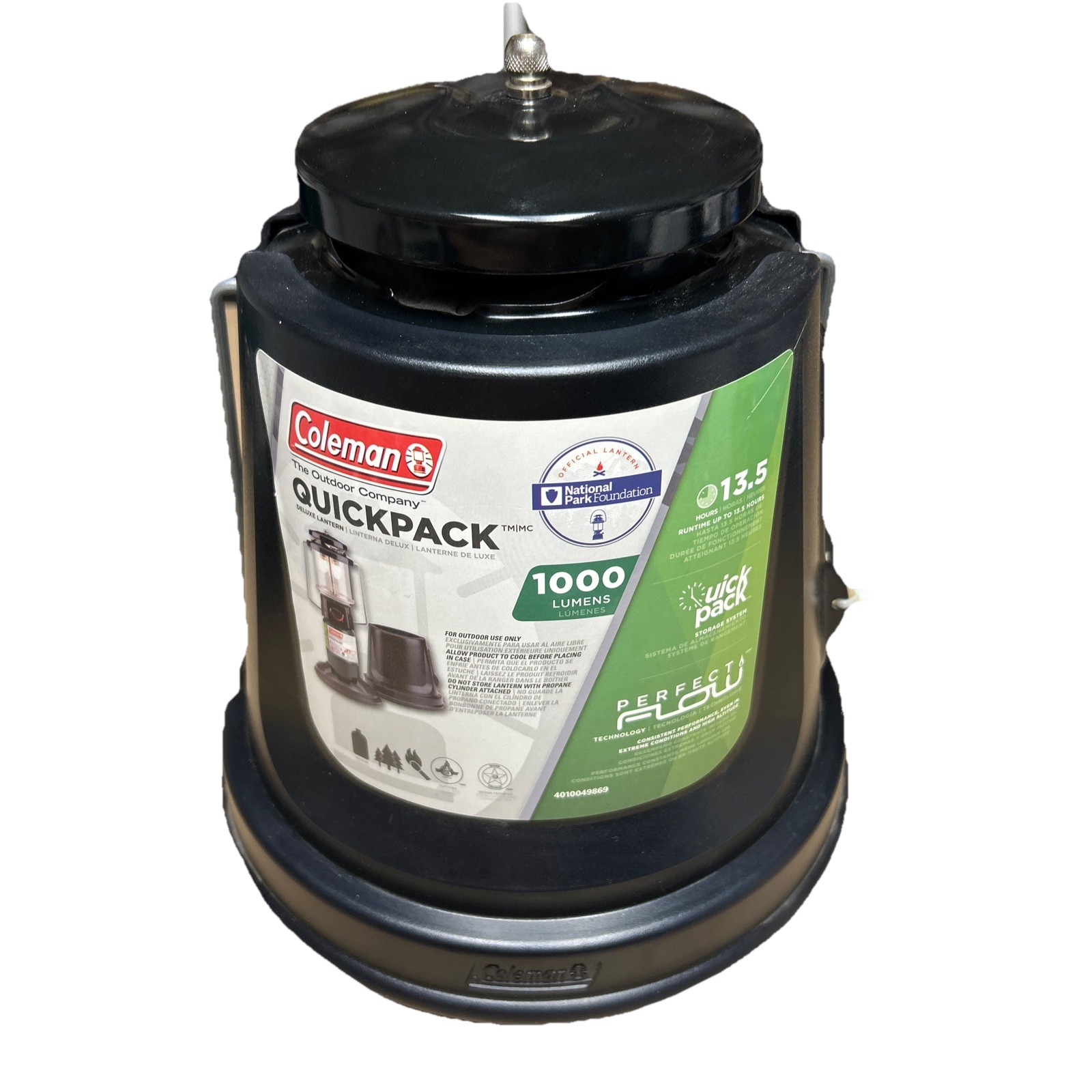 New Coleman QuickPack Deluxe Propane Lantern 1000 Lumens 13.5 Hour Run Time
