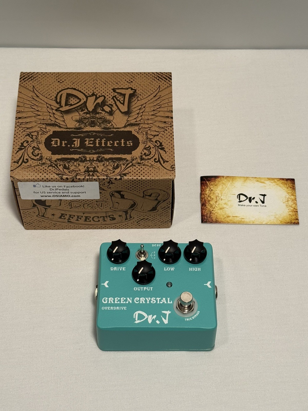 Joyo Dr. J D50  Green Crystal Overdrive Effect Pedal