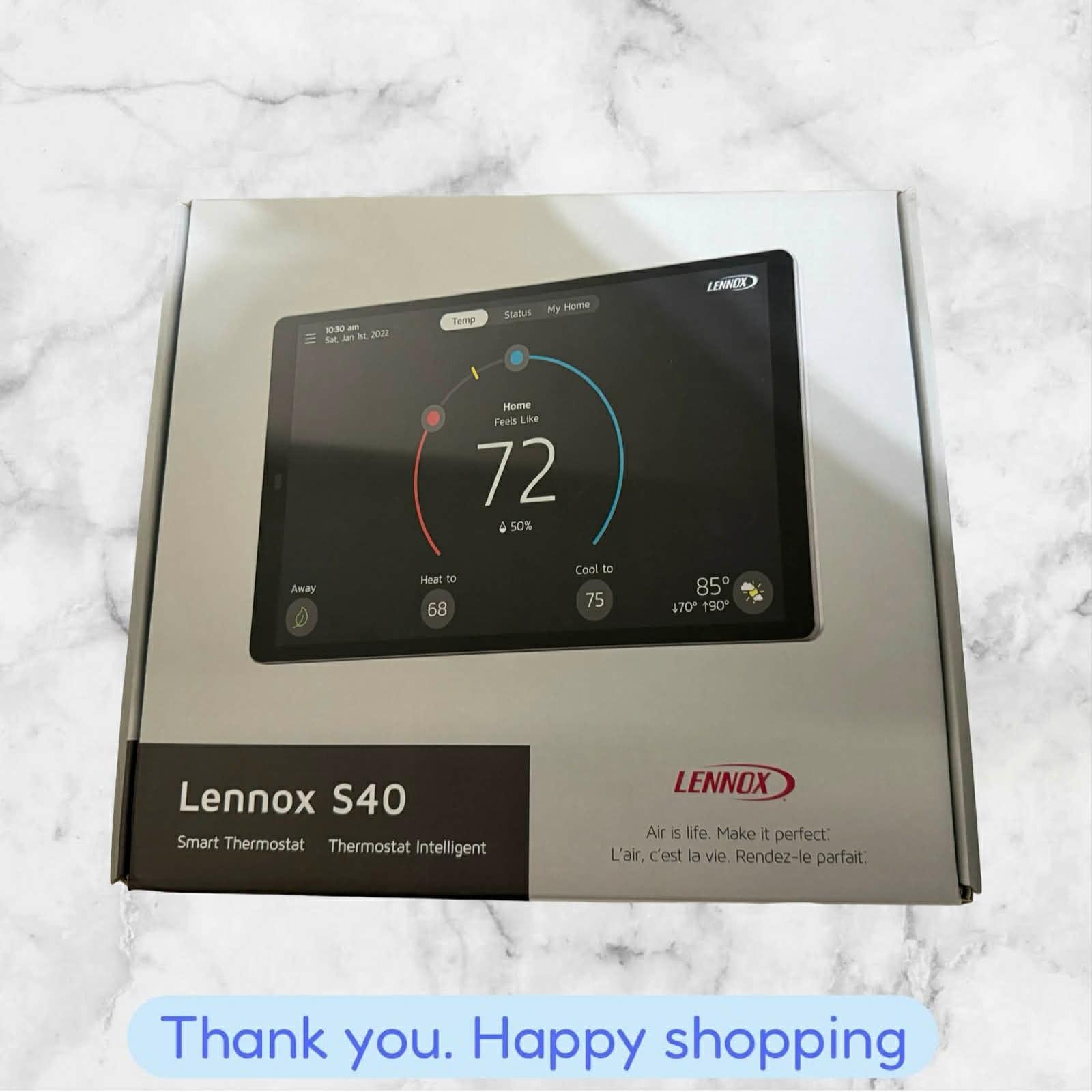 Lennox 22V24 iComfort S40 Smart Thermostat WiFi Touchscreen BRAND NEW SHIPPING