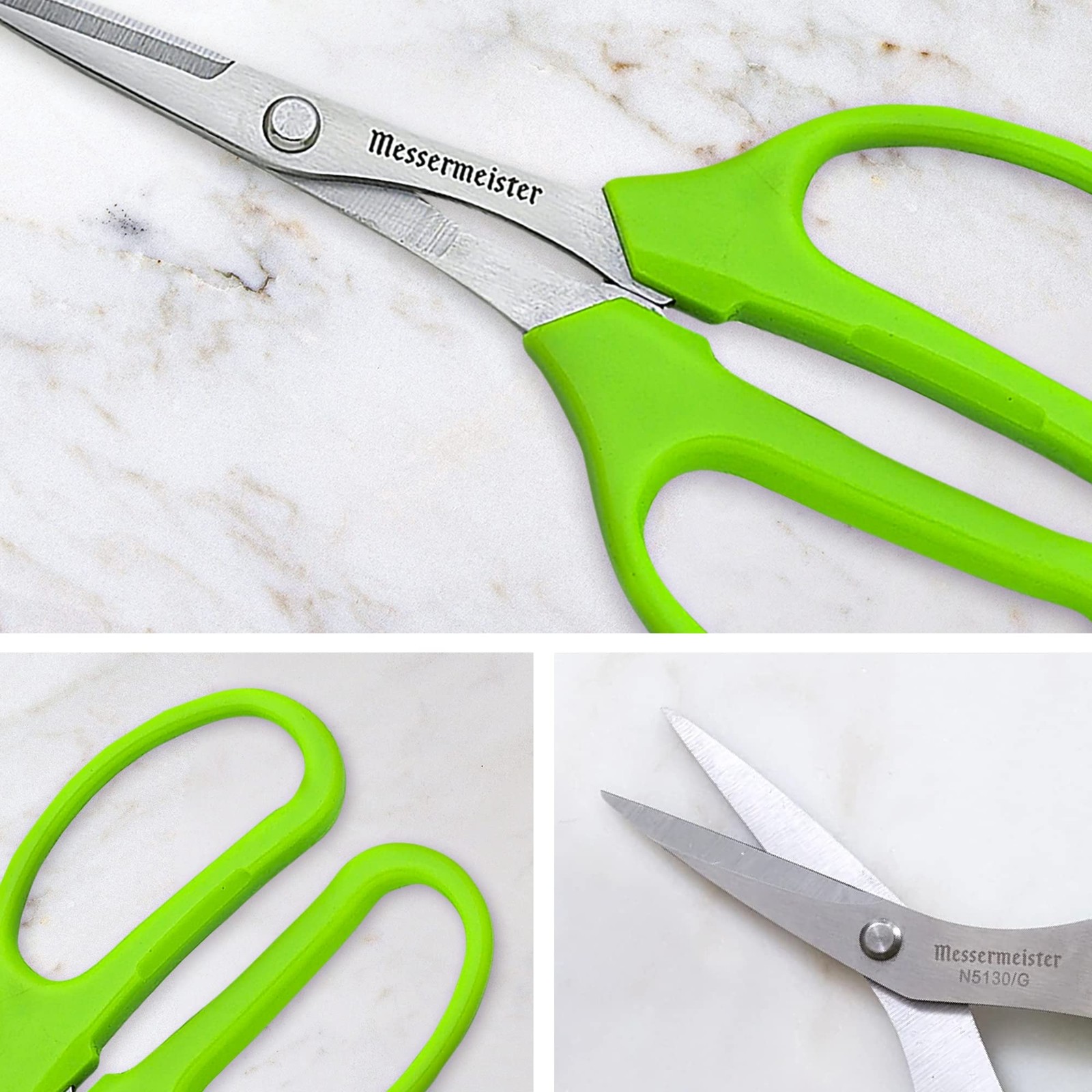 Messermeister 6-Inch Culinary Scissors, Green - All-Purpose Kitchen Scissors ...