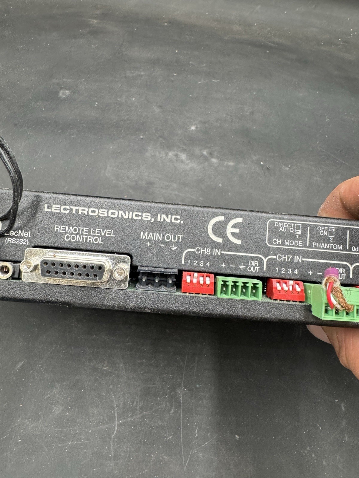 Lectrosonics AM8TC Automatic Microphone Mixer. No power supply