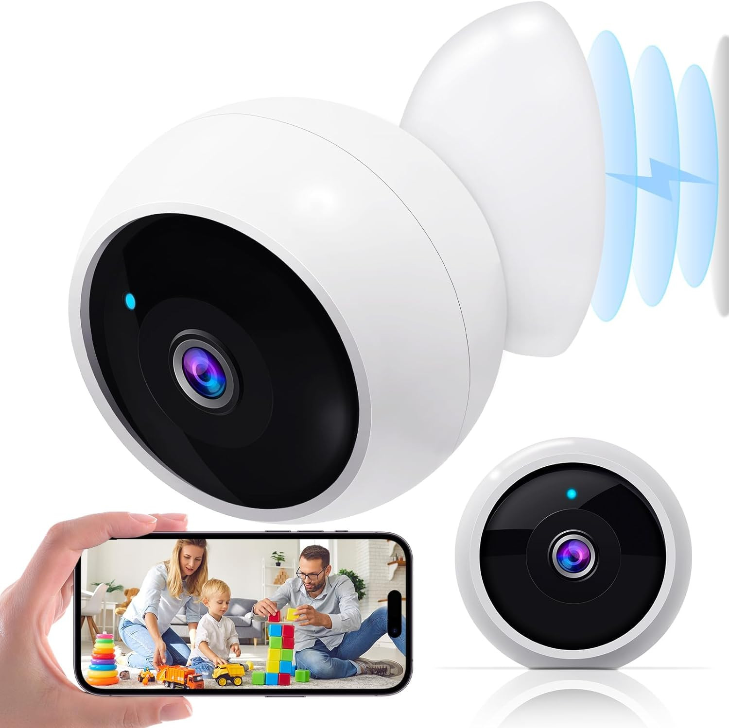 Camara Wifi De Seguridad Para Casas IP Interior Exterior Vigilancia Inalambrica