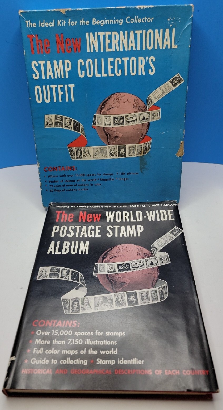 The New World Wide Postage Stamp Album With Stamps - 1953, Nice.
