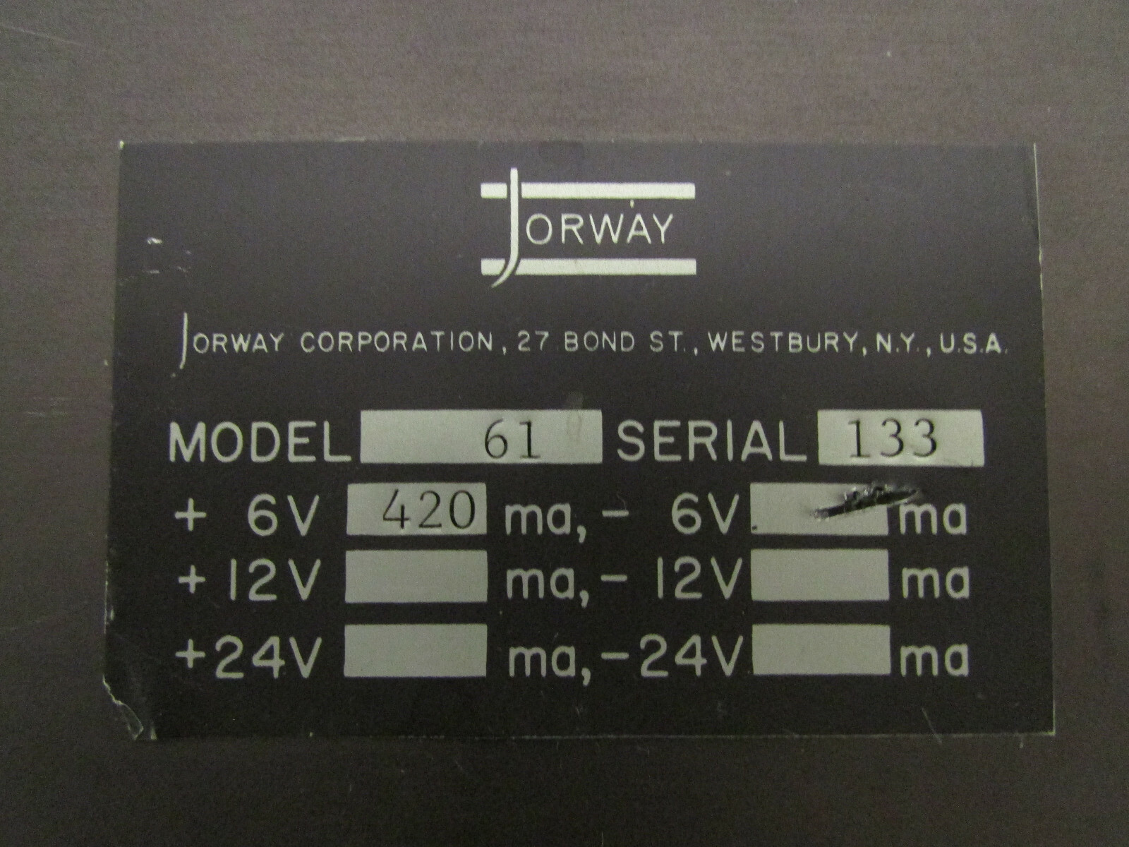 Jorway Model 61 Input Gate CAMAC Plugin Card Nuclear Instrumentation