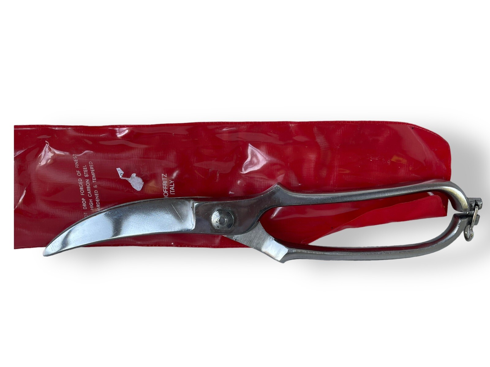 Hoffritz Vintage Kitchen Utility Poultry Shears Scissors Stainless Made in Italy