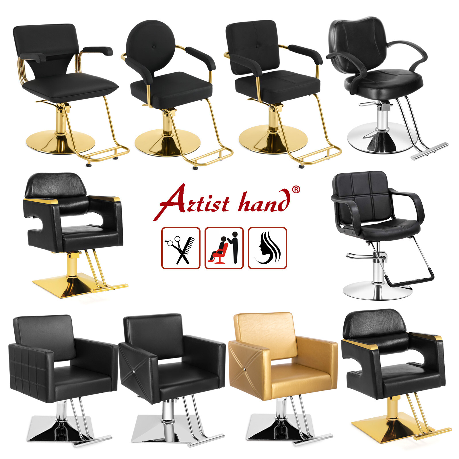Classic Heavy Duty Hydraulic Barber Chair Hair Styling Salon SpaBeauty Equipment