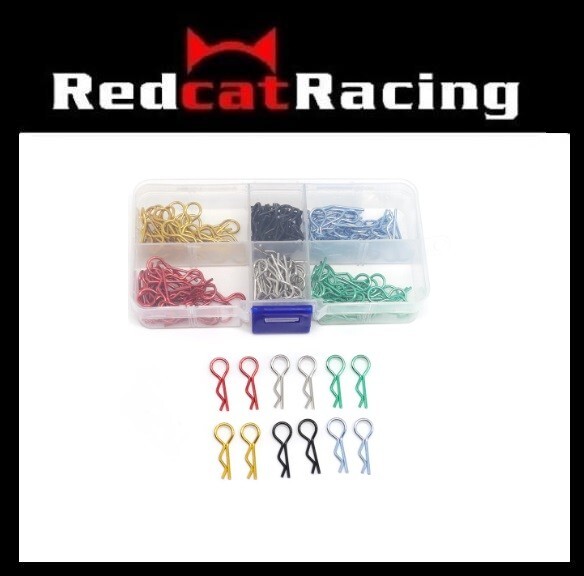Redcat.Toys 180pcs Stainless Steel Body Shell R Clips Pin 1/10 1/12 RC Redcat