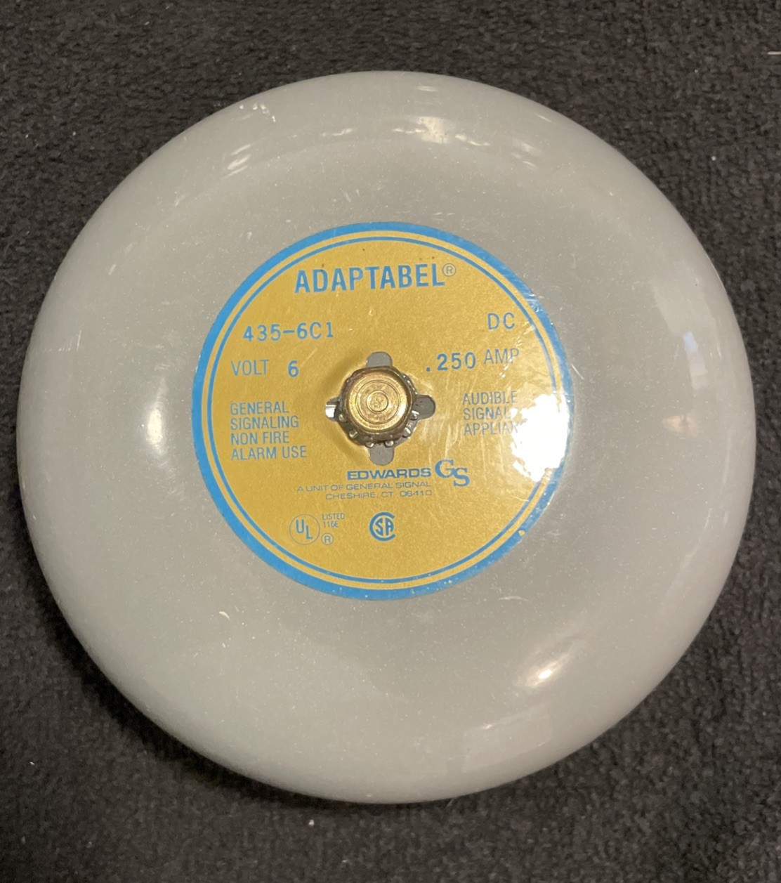 Edwards Signaling Adaptabel 435-6C1, 6" Bell 6VDC