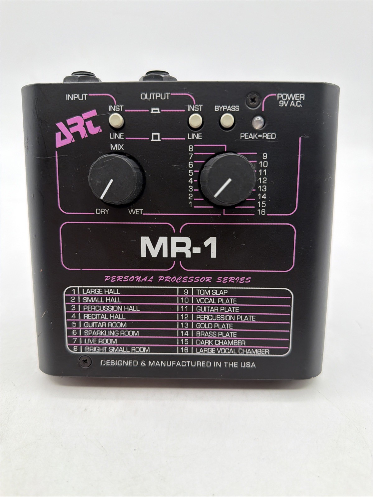 ART: MR-1 Personal Processor Series | Guitar Reverb Effects Pedal Pre-Owned
