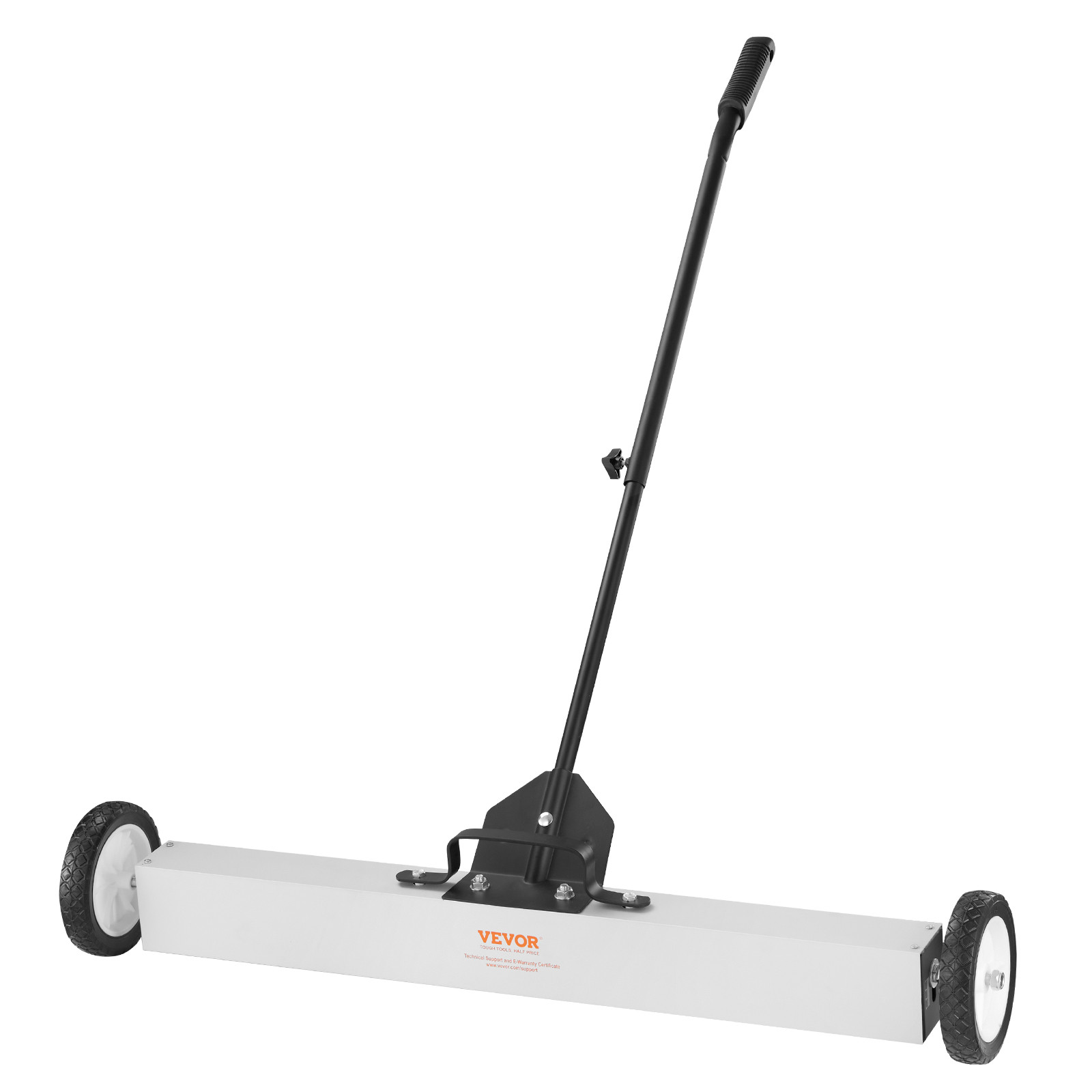 VEVOR 36" Magnetic Sweeper with Wheels 55Lbs Rolling Sweeper Lawn Yard Grass