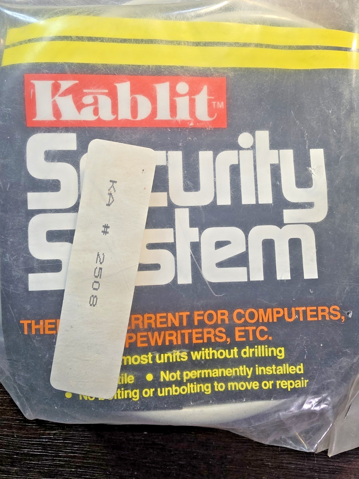 Kablit security steel cable system for computers & other devices NEW UNUSED