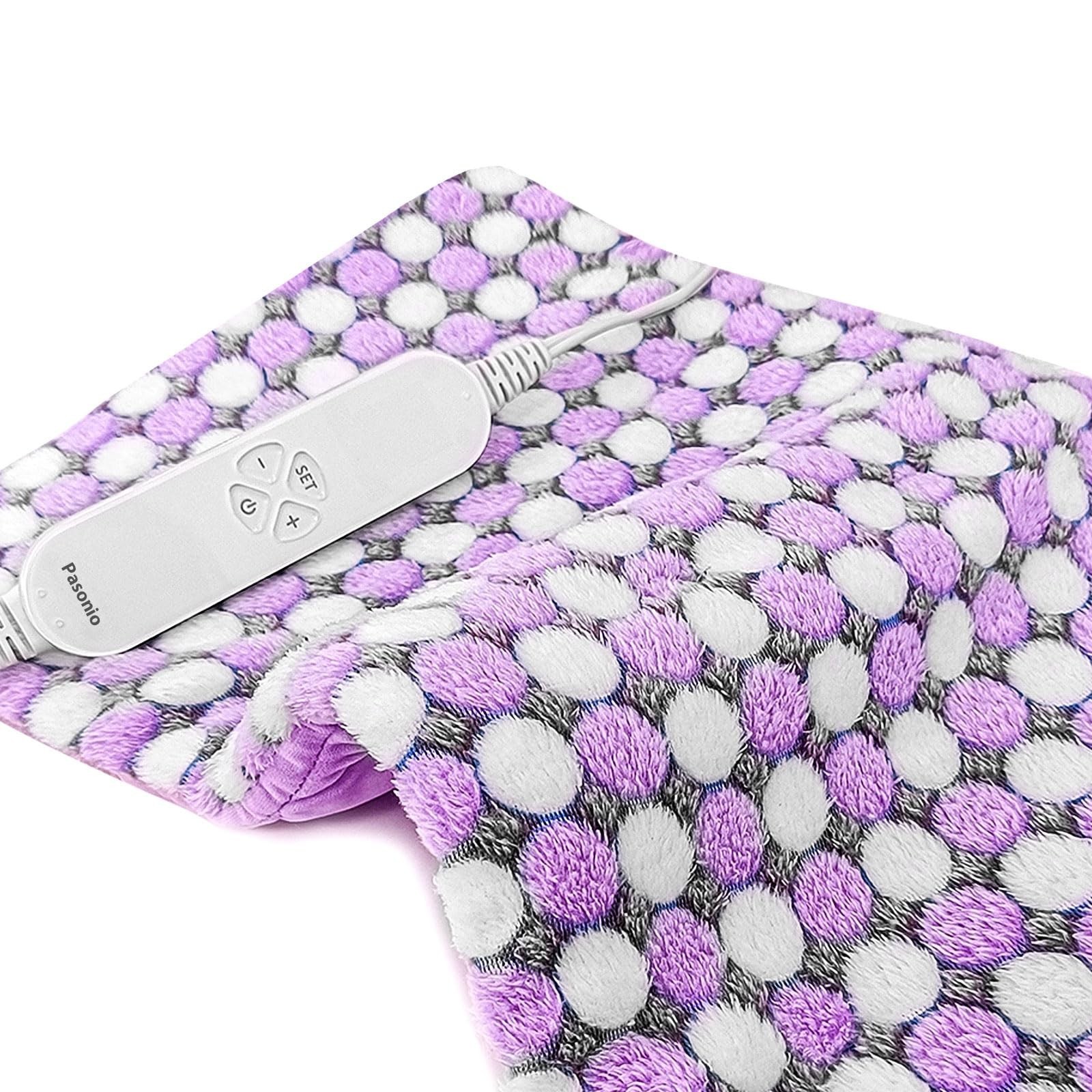 Full Weighted Electric Heating Pad for Back Pain, Cramps, Relief - Auto Shut ...