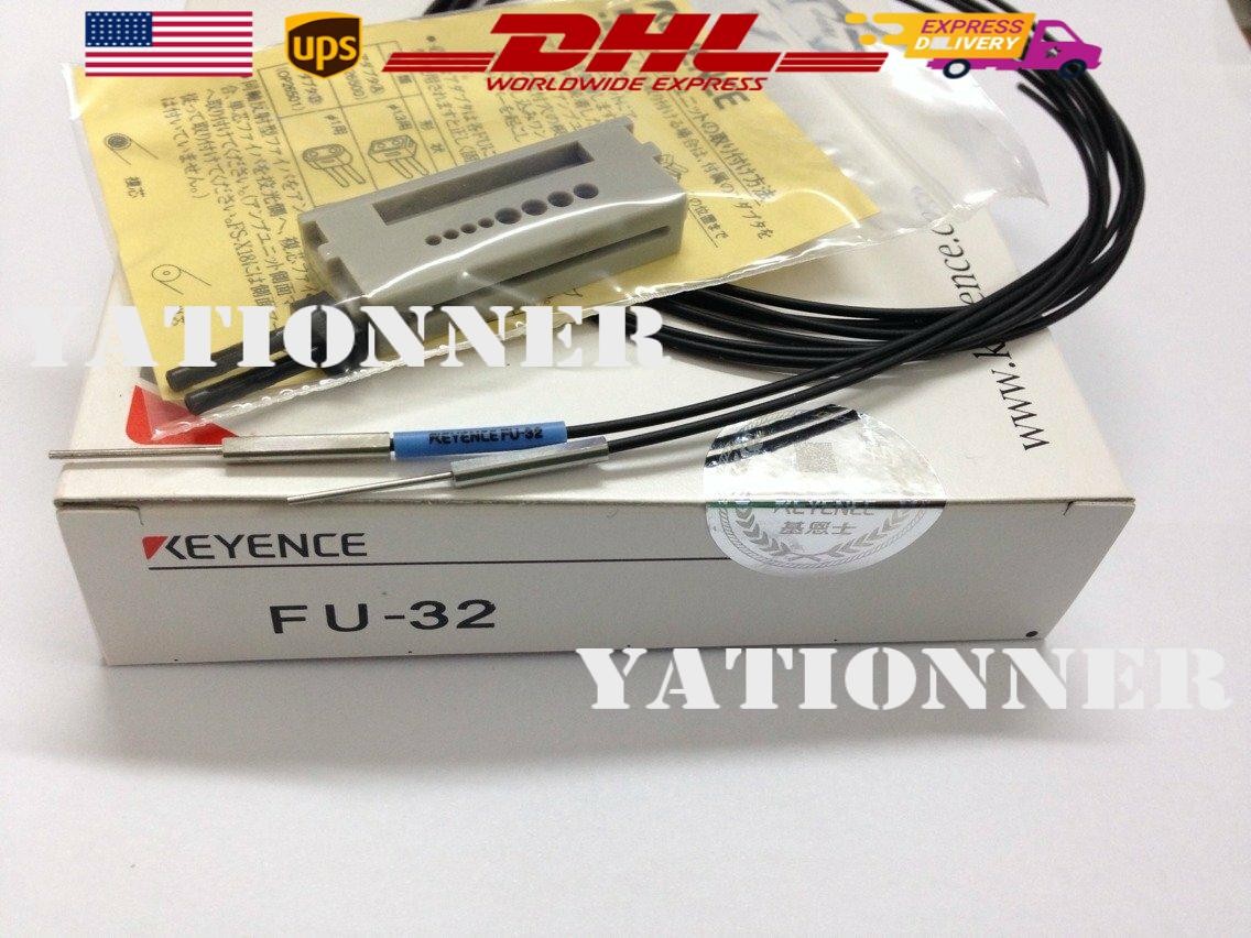 One Keyence FU-32 Fiber Optic Sensor New In Box Fast Shipping
