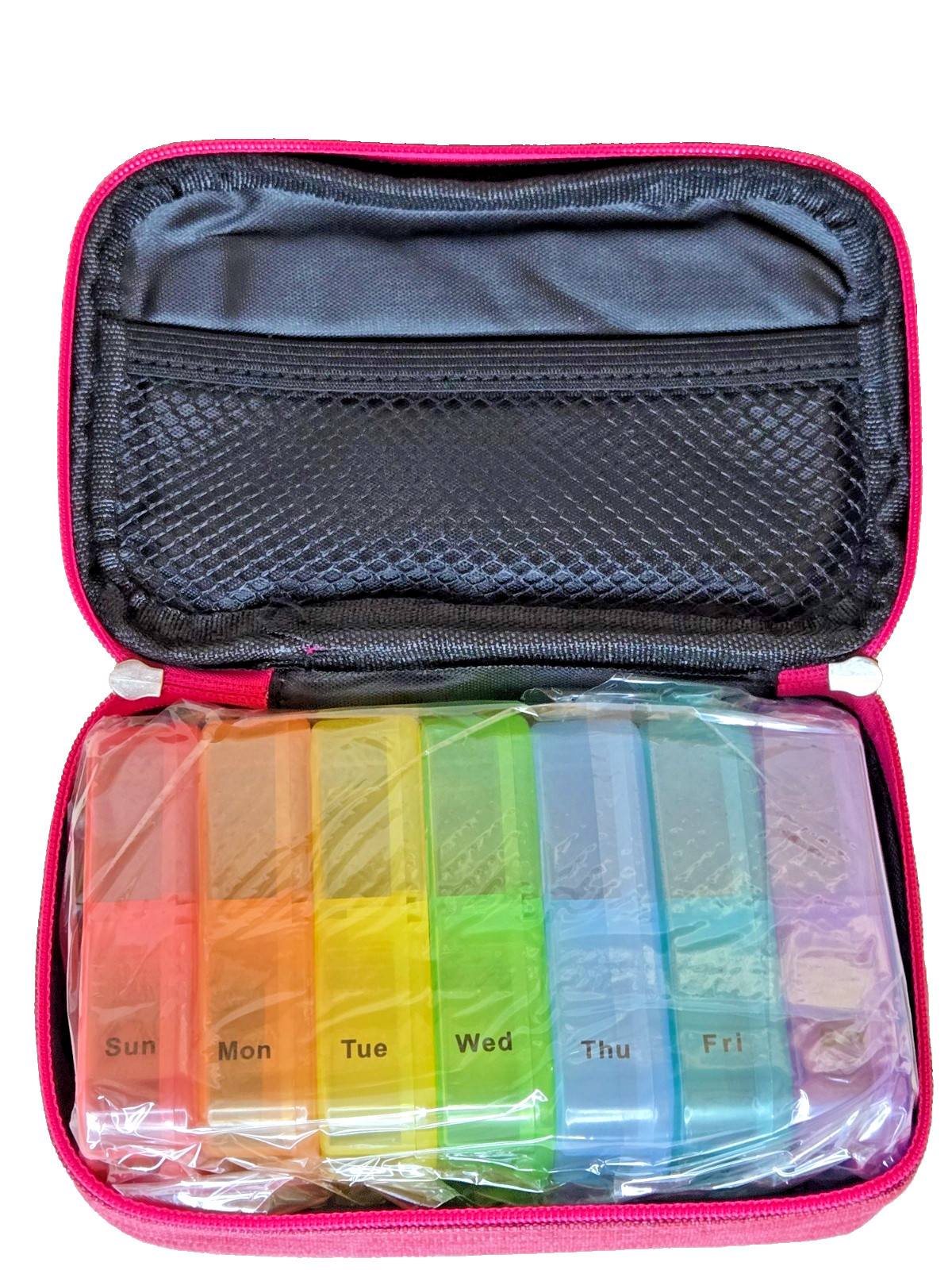 Extra Large Weekly Pill Bag, 2 Times A Day Am Pm Pill Box 7 Days Pill Case St...