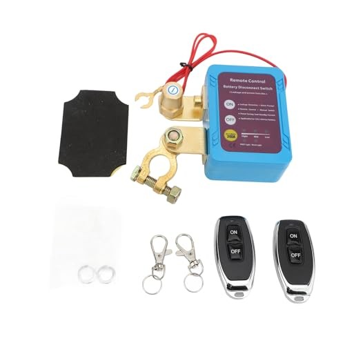 12V 240A Remote Kill Switch for Car, Remote Battery Disconnect, Control Auto
