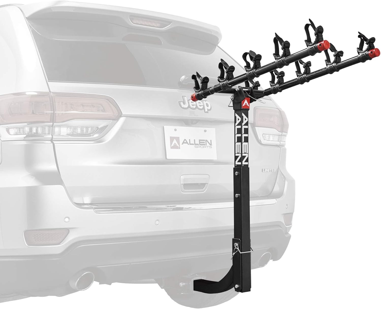Allen Sports Deluxe 5-Bike Hitch Mount Rack, Model 552RR-R , Black, Black