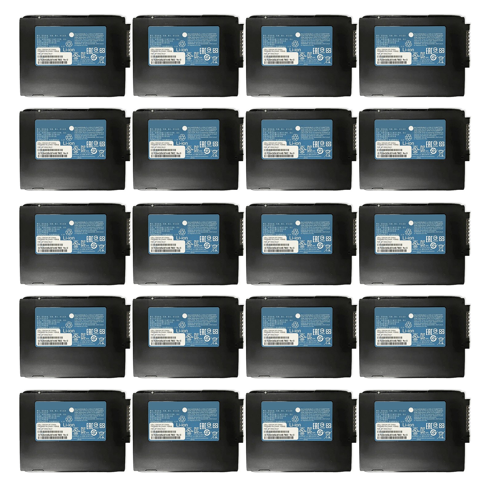 20X BT-000318 Battery for Zebra TC70 TC70x TC72 TC75 Series BTRY-TC7X-46MPP-01