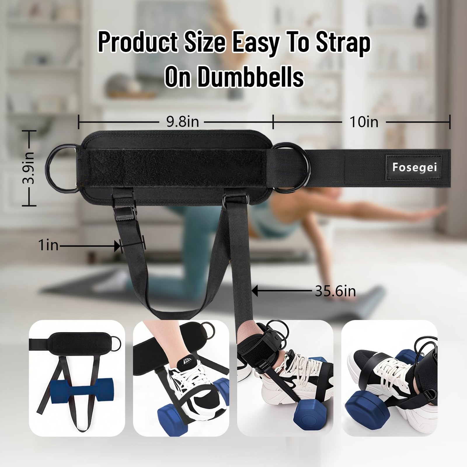 Ankle Straps for Dumbbell and Cable Machine, Monkey Foot Dumbbell Attachment ...