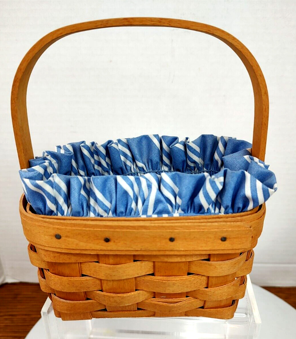 Longaberger 1988 Hostess Appreciation Combo Liner & Plastic Protector Basket