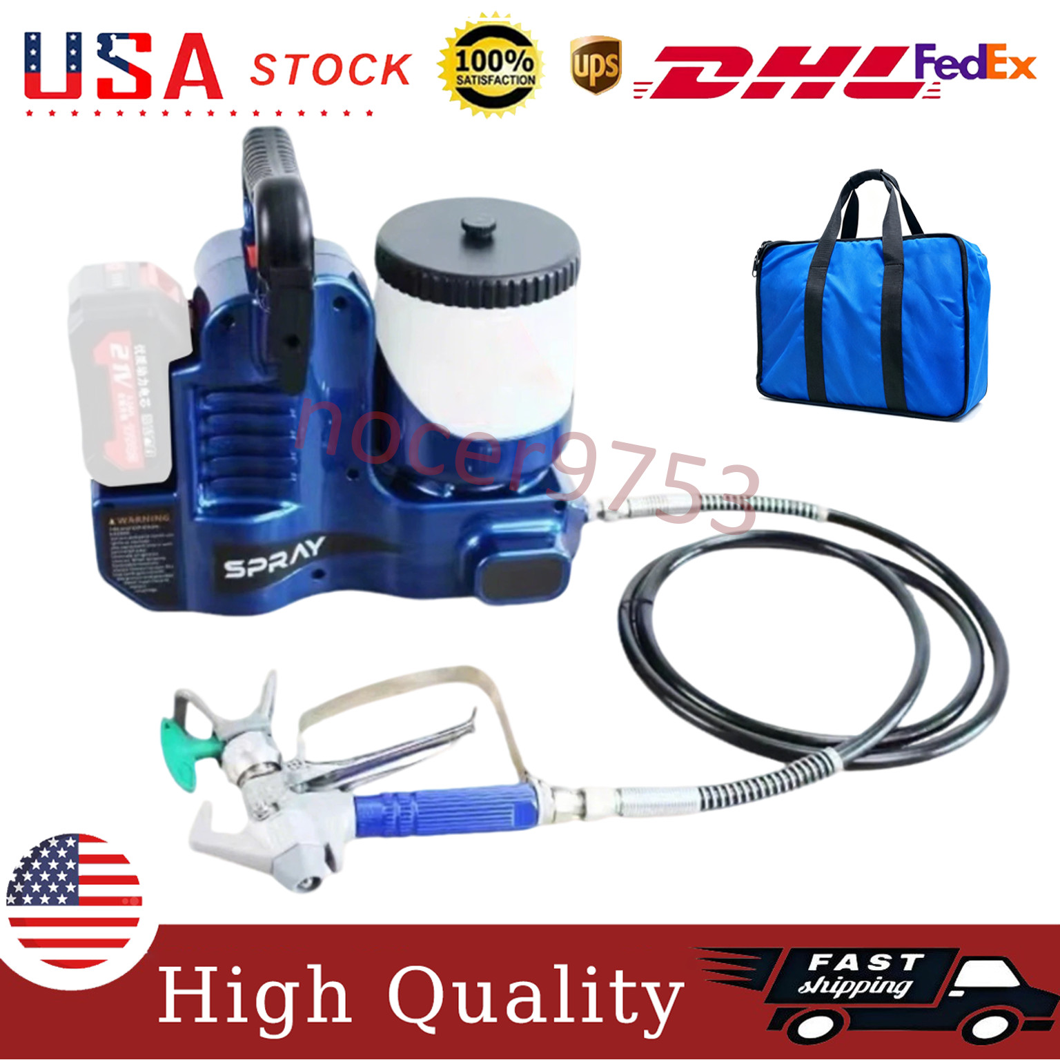 Airless Paint Sprayer Sprayer for Makita Wall Paints Varnishes 18-21VBatteJQ NEW