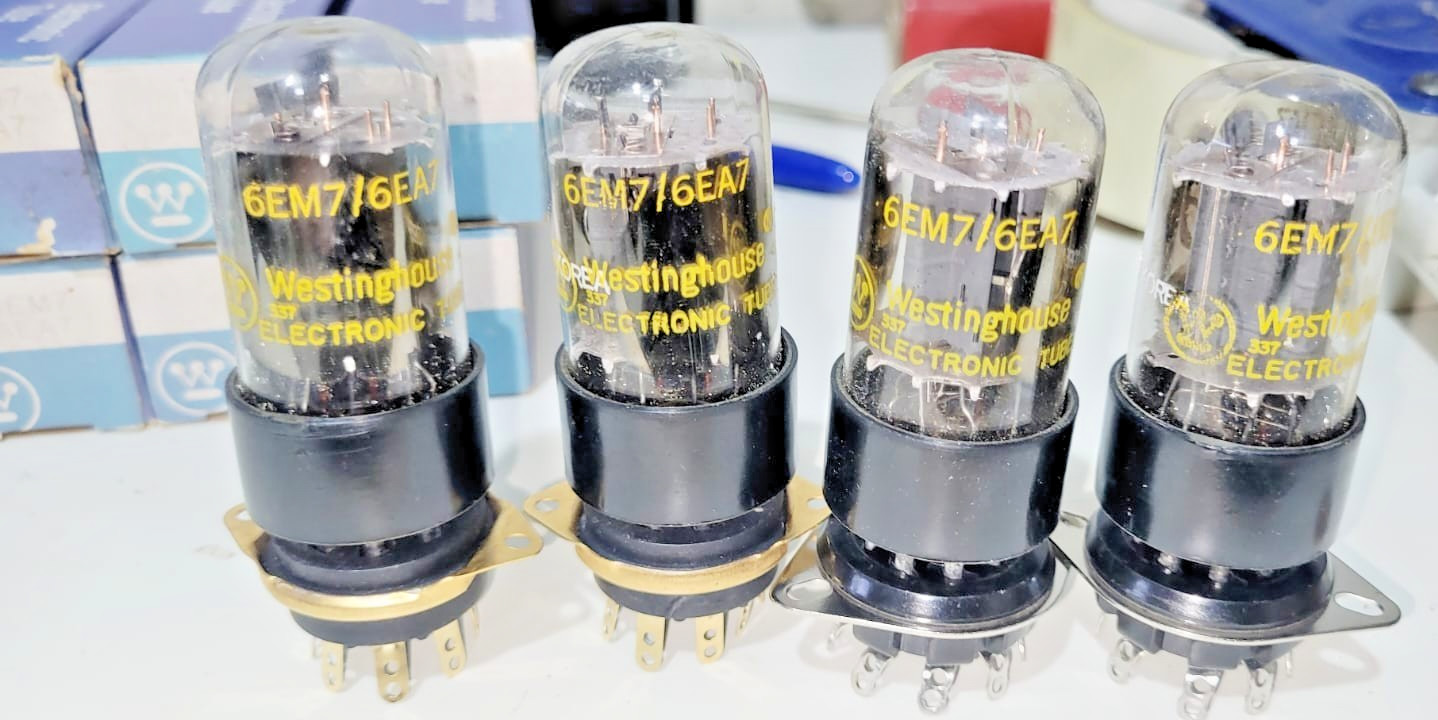 6EM7 / 6EA7 BLACKPLATE NOS/NIB VACUUM TUBES (Lot 10 tubes)