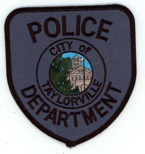 ILLINOIS IL TAYLORVILLE POLICE NICE SHOULDER PATCH SHERIFF