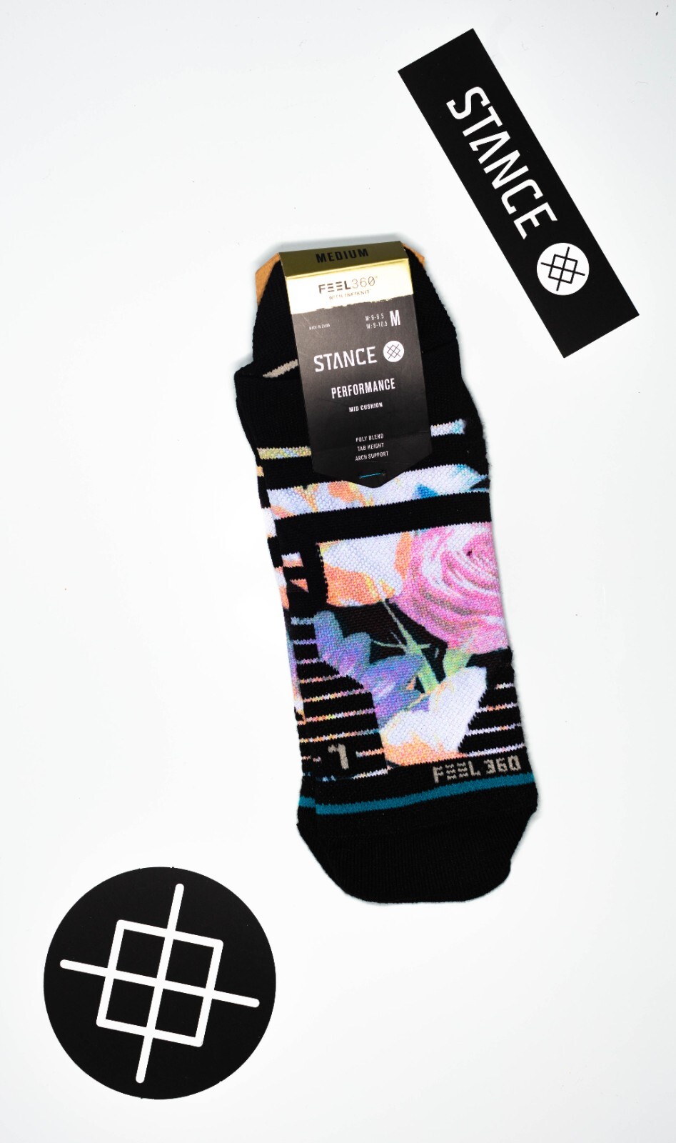 Stance Tab Performance Socks 'Tendency' | M | Tab | New With Tags | 2022