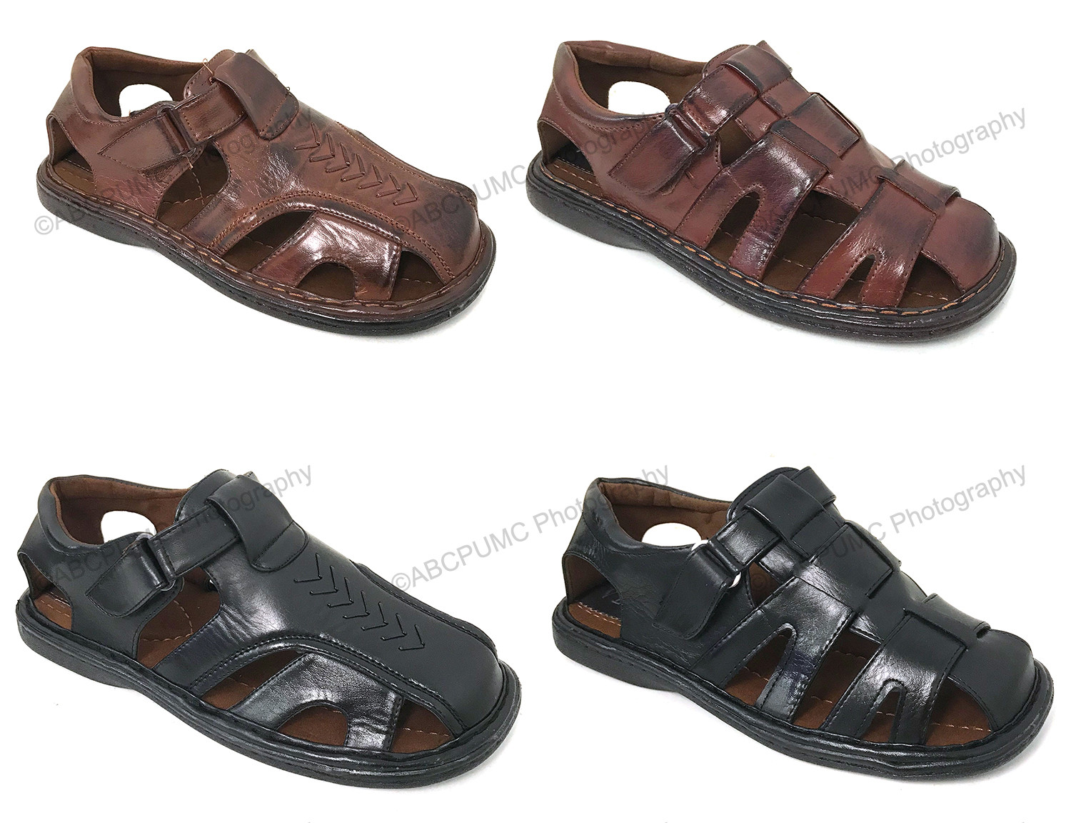Brand New Men's Fisherman Sandals Closed Toe Adjustable Buckle Casual Slippers