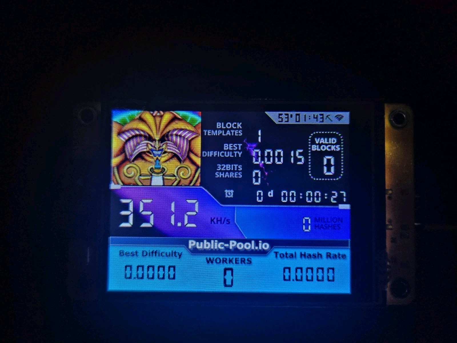 Nerdminer V2 350KH/s ☆Exodia Edition☆ Bitcoin Solo Nerd Miner + Case