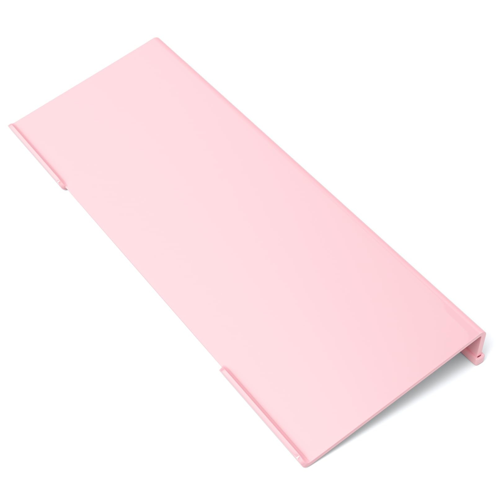 17 inch Comfortable Computer Keyboard Stand Ergonomic Acrylic Riser Lightpink