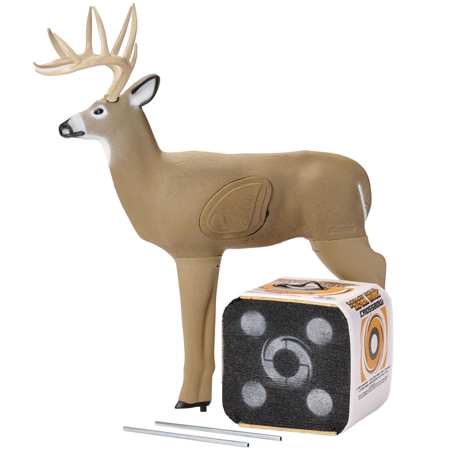 SHOOTER Crossbow Buck and Black Hole 16” x 16” x 14” Archery Target Combo