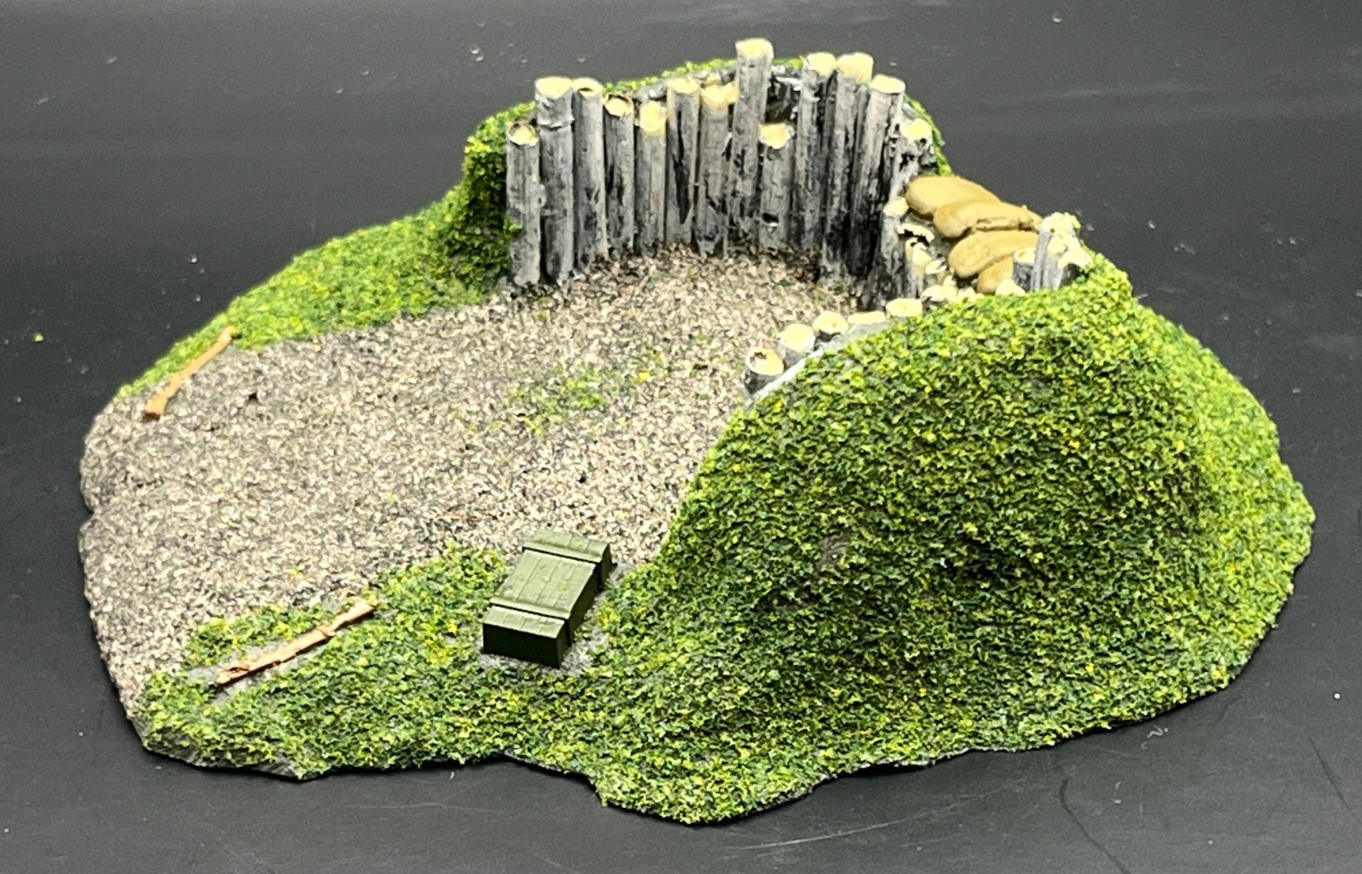 1/72 WWII Anti-Tank Gun Position Resin Diorama Terrain Gelände Tabletop Miniatur