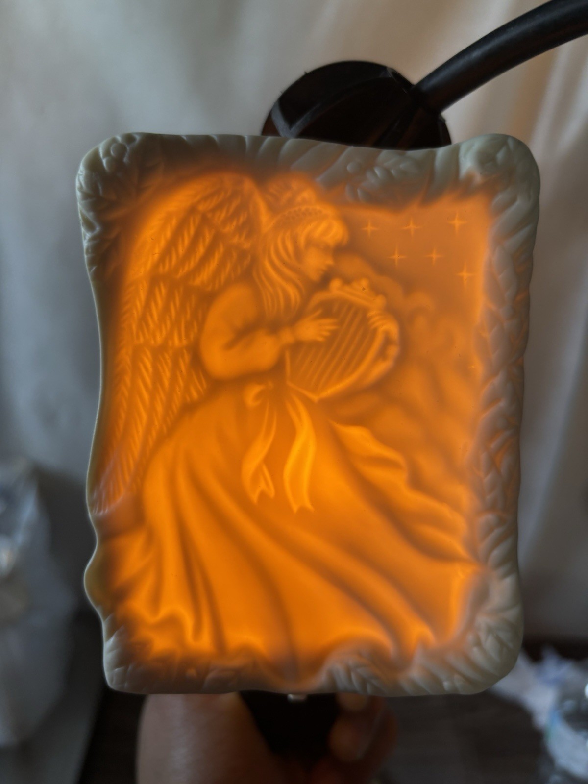 Avon Vintage Angel Plug-in Night Light Porcelain New Old Stock
